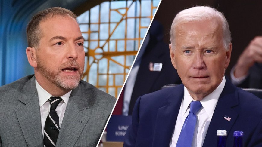 NBC's Chuck Todd says Biden's 'entire narrative' will erode as he stays in race: 'His ambition comes first'