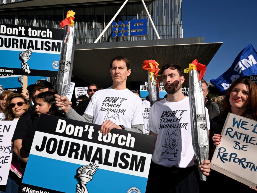 Journalists at Australian newspapers go on strike on eve of Olympics