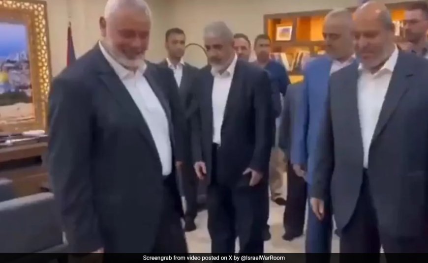 "Not Celebrating Anymore": Video Shows Hamas Chief React To Oct 7 Attack