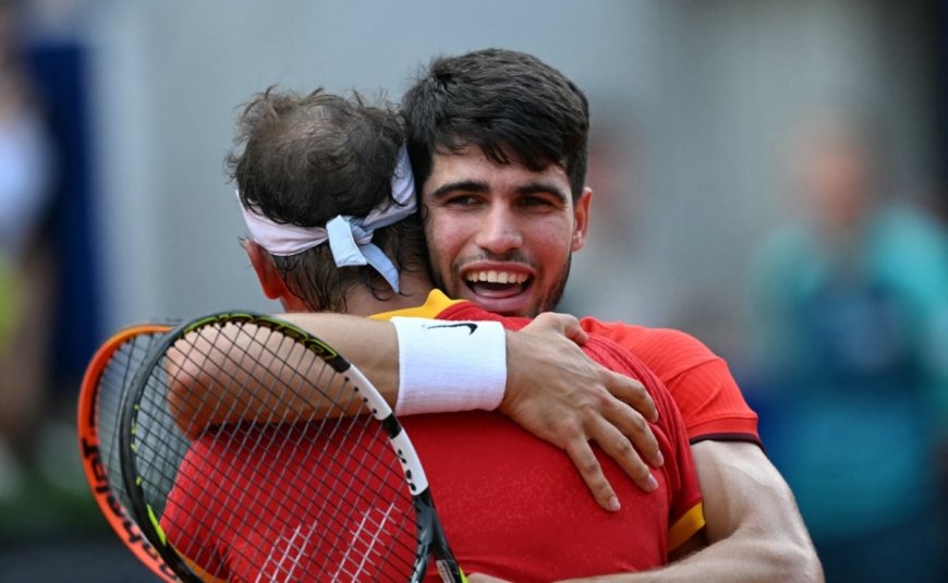 Rafael Nadal/Carlos Alcaraz Tennis Men's Doubles Highlights, Olympics 2024: Nadal/Alcaraz Win In Super Tiebreak, Enter Quarterfinals