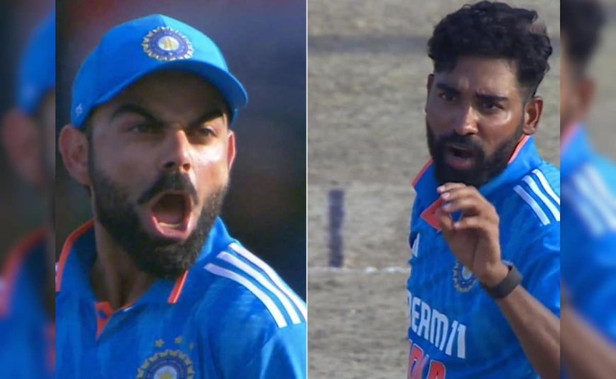 Watch: Mohammed Siraj Claims Wicket After Heated Exchange With Sri Lanka Star. Virat Kohli Does This