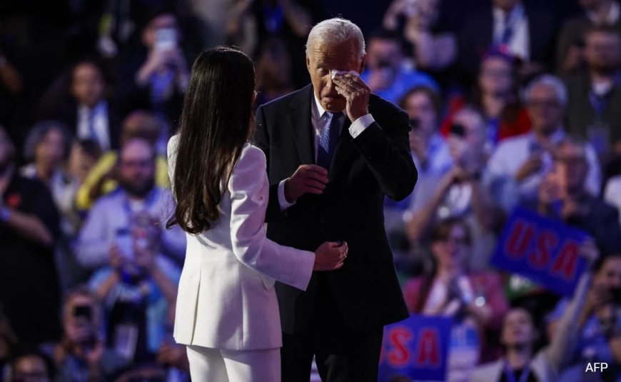 Tearful Biden Gets Huge Ovation At Democratic Convention Farewell