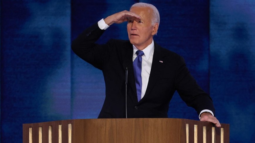 Look past the tributes, Joe Biden has been shuffled aside now in every sense of the word