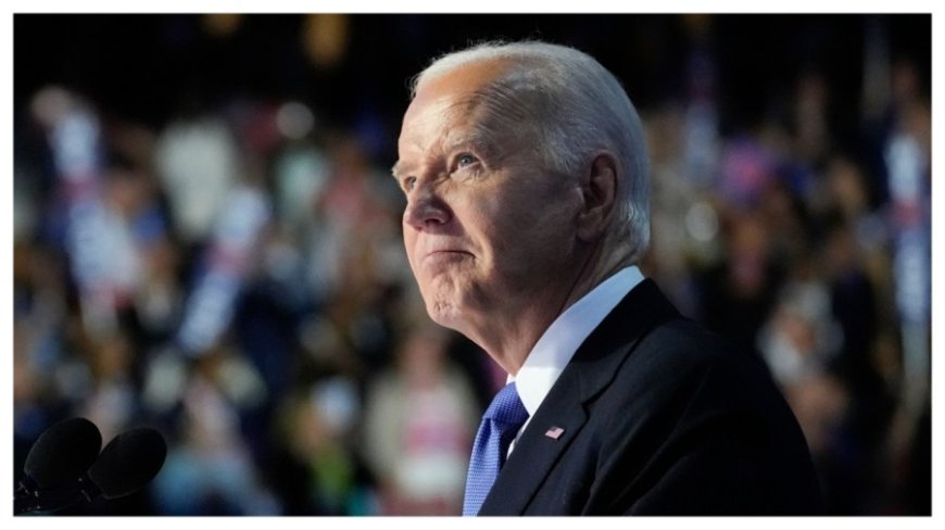 Biden makes late speech and exit, hailing Harris while trolling Trump