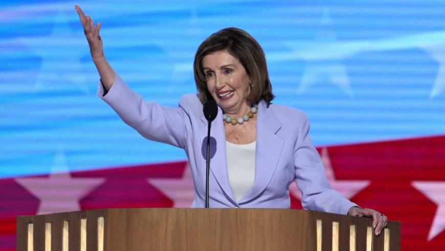 Live updates: Pelosi praises Biden and Walz, rips Trump in snappy speech