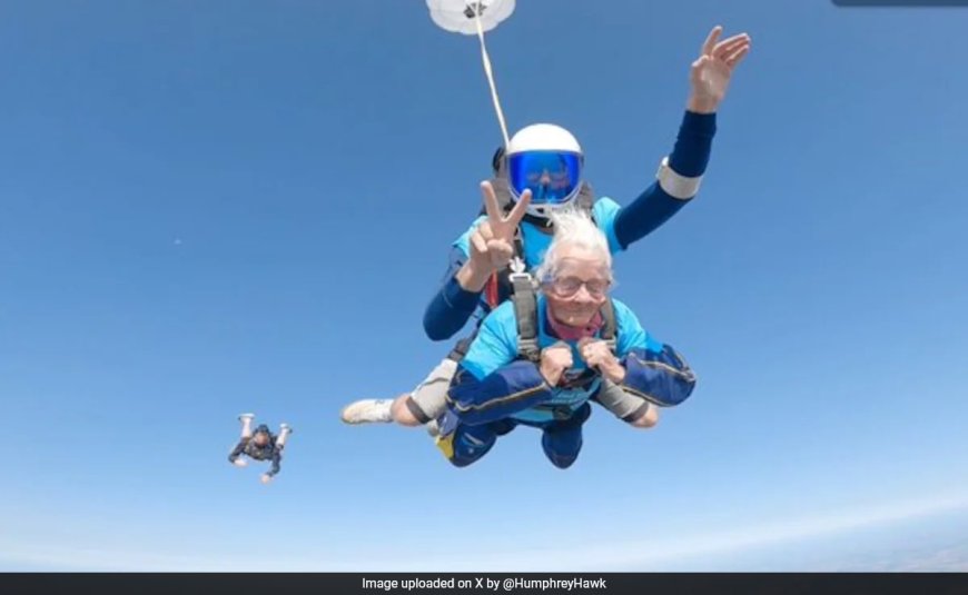 102-Year-Old Woman Becomes UK's Oldest Skydiver