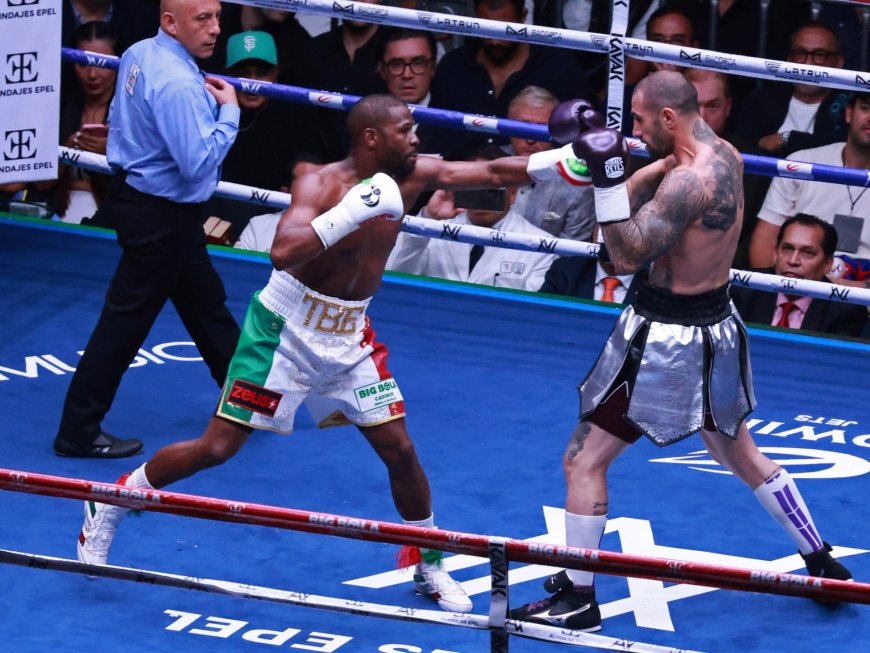 Mayweather dominates Gotti again in Mexico City exhibition boxing rematch