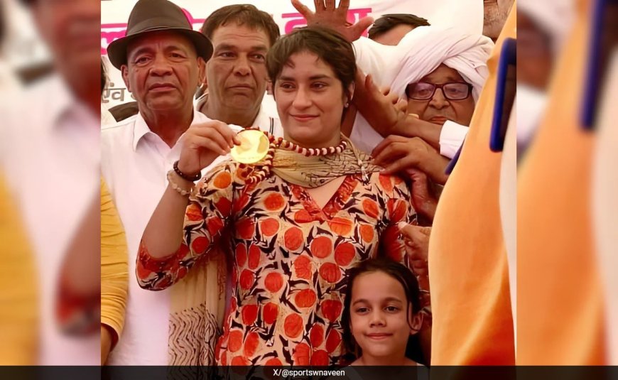 Vinesh Phogat Gets Gold Medal Honour By Haryana Khap, Says "Fight Has Just Begun"