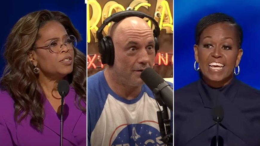 Joe Rogan calls out Oprah, Michelle Obama DNC speech hypocrisy on wealth: 'Hey, lady, you're rich as f---'