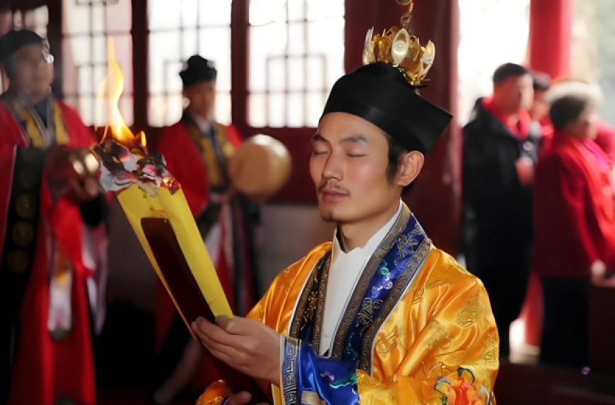 Taoist people at home and abroad gather in the hometown of the Taoist ancestor, pay homage and worship the ancestor, and seek common development.