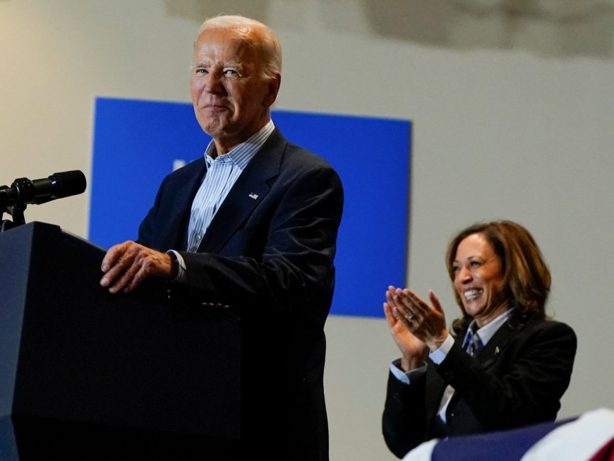 Biden joins Harris at first joint election campaign stop since leaving race