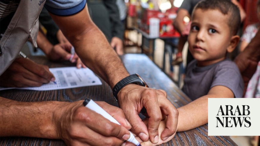 WHO hails success of polio first phase vaccination campaign in Gaza