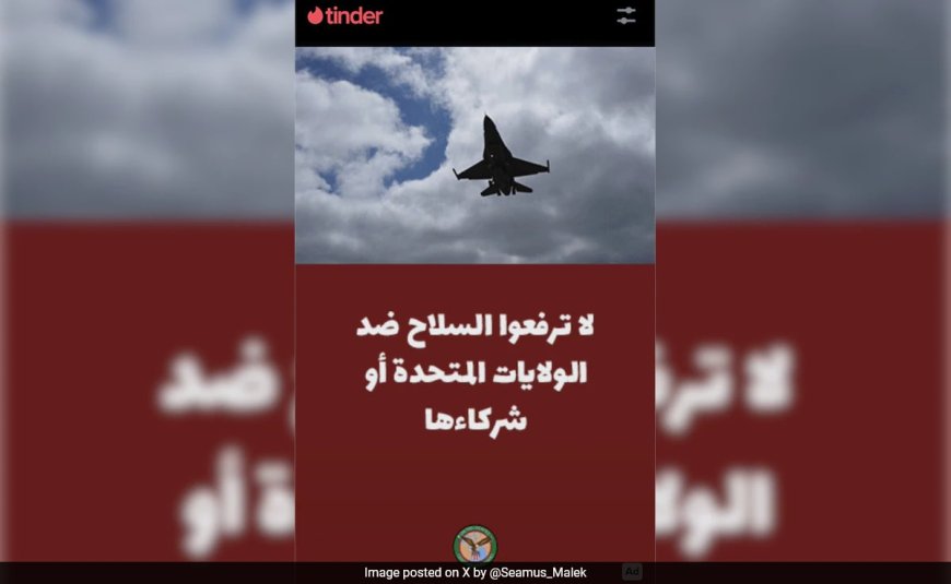 "Don't Take Arms Against...": US Military's Tinder Ad In Lebanon Goes Viral