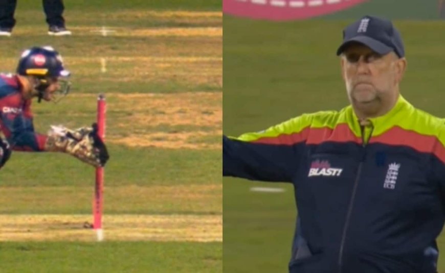 Watch: "Very Rare Type Of No Ball" Hogs Limelight In T20 Blast Quarter-Final Game