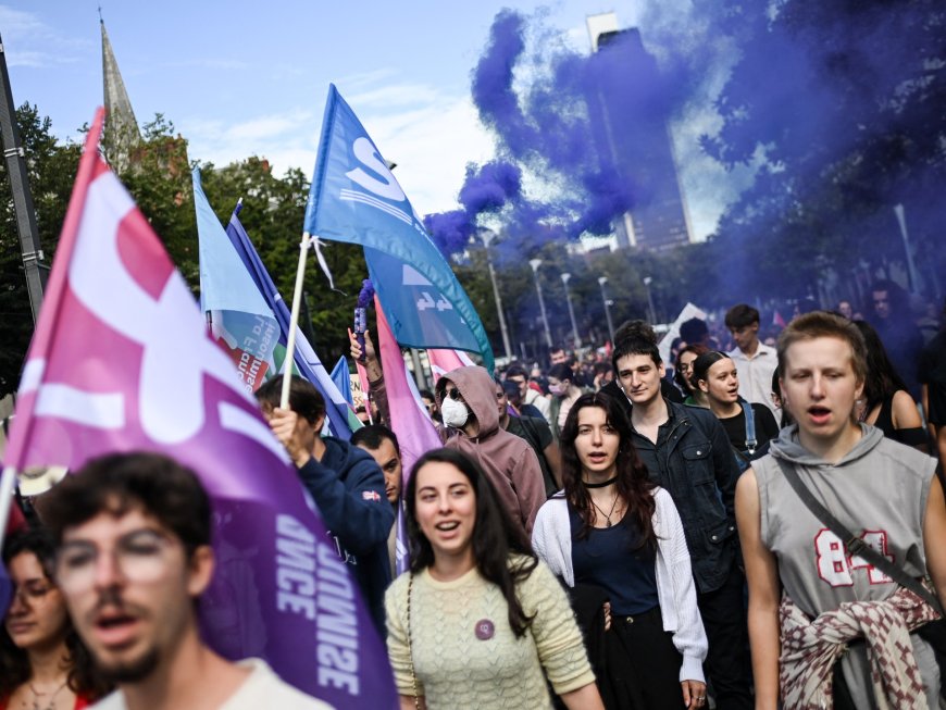 Mass protests erupt in France after Macron picks Barnier as PM