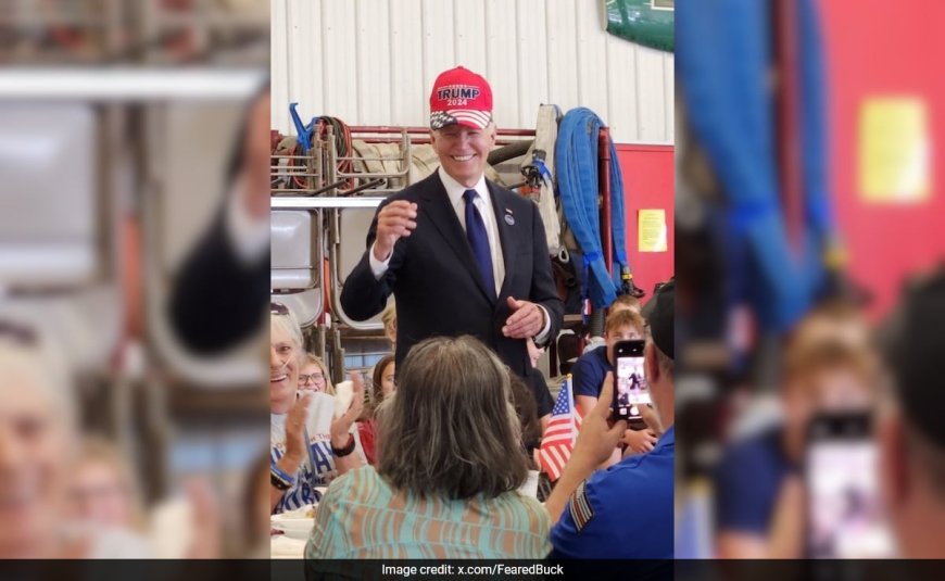 Biden Sports Trump Hat At 9/11 Event, White House Calls It A Show Of "Unity"