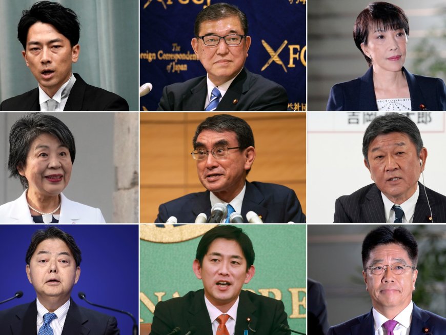 Nine candidates named in Japan’s leadership race