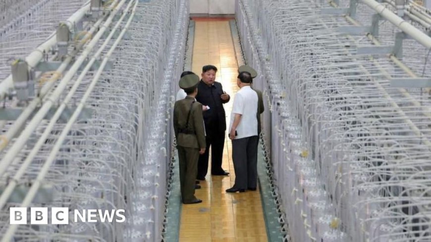 N Korea releases rare photos of Kim at uranium facility