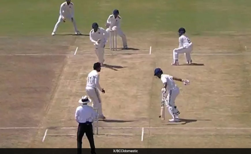 Watch: Misfortunate Batter Contributes In His Own Run-Out In Duleep Trophy