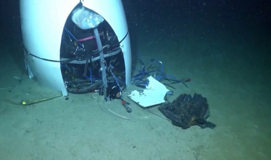 New video shows Titan sub wreckage on ocean floor