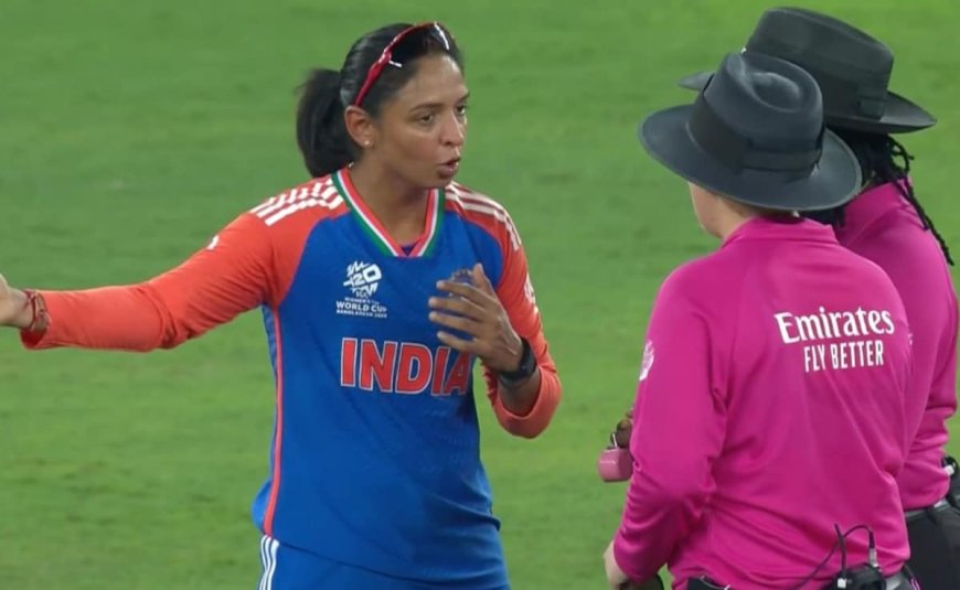 Harmanpreet Kaur Left Fuming As Run-Out Controversy Hits Women's T20 World Cup 2024 - Watch