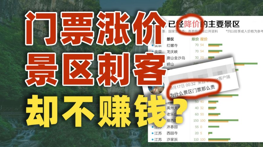 景区刺客：门票涨价还强制搭售，居然不赚钱？